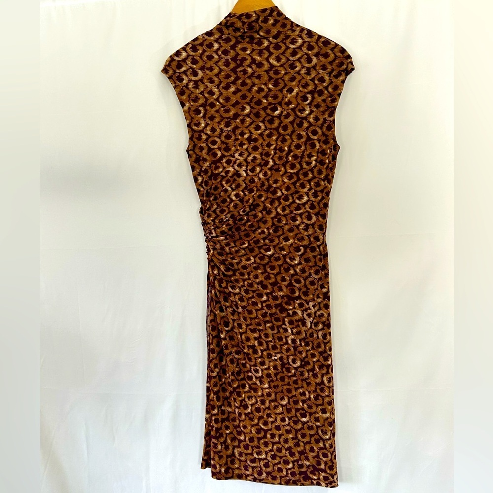 Ralph Lauren Size 8 Midi Dress Cinched at Sides Soft Classic Sophisticated Style - Picture 10 of 12